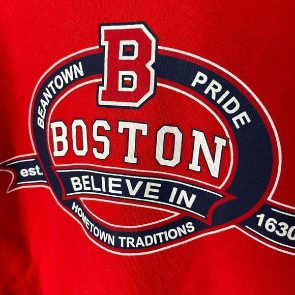 Red Boston Tee Large - Picture 4 of 4